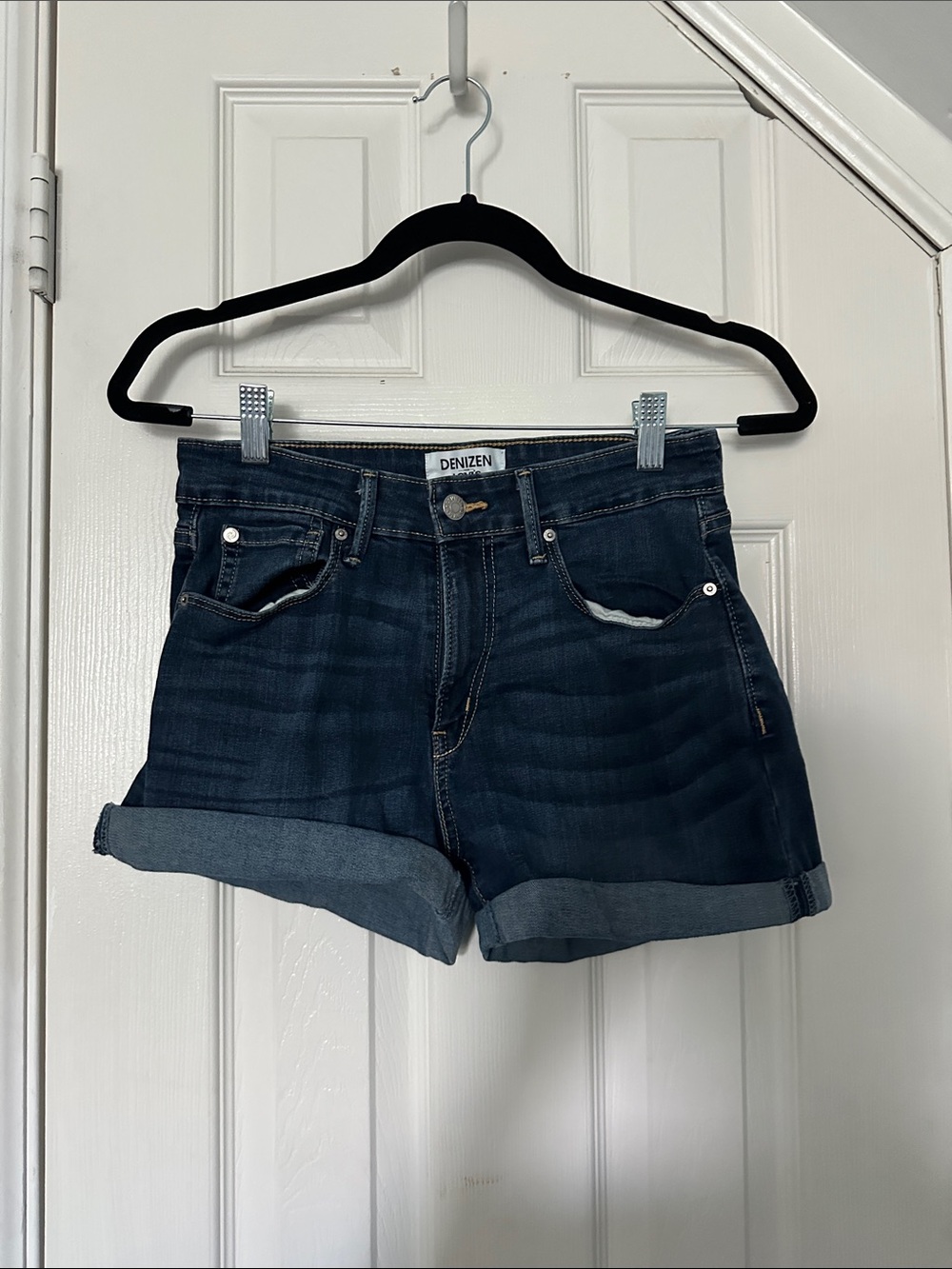 Denizen from Levi's Dark Indigo Rolled Cuff Denim Shorts